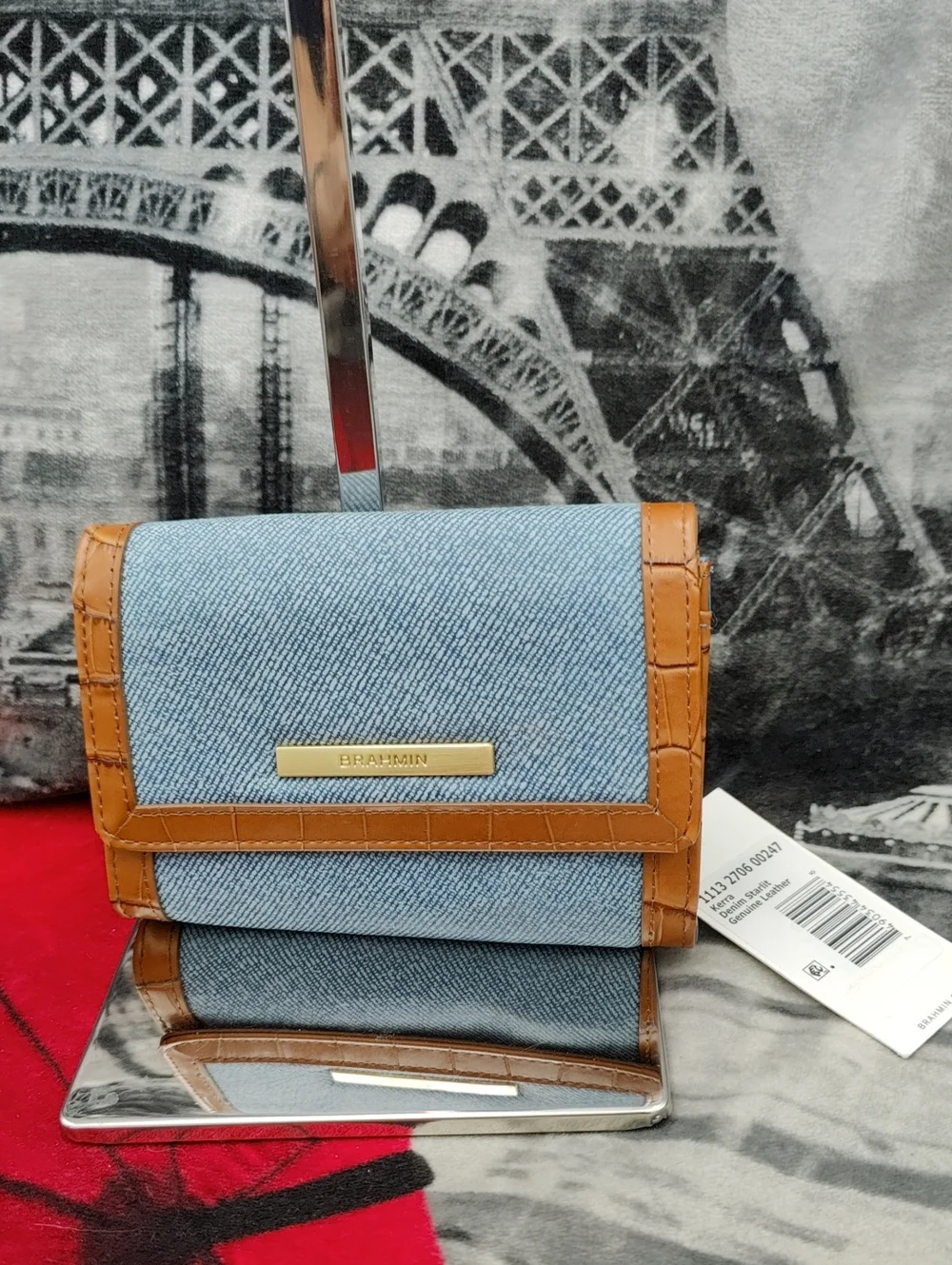 Brahmin Denim Starlet Collection Kerra Wallace
